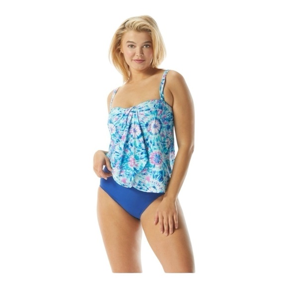 Coco Reef Other - Coco Reef Contours Clarity Draped Tankini Swim Top NWT